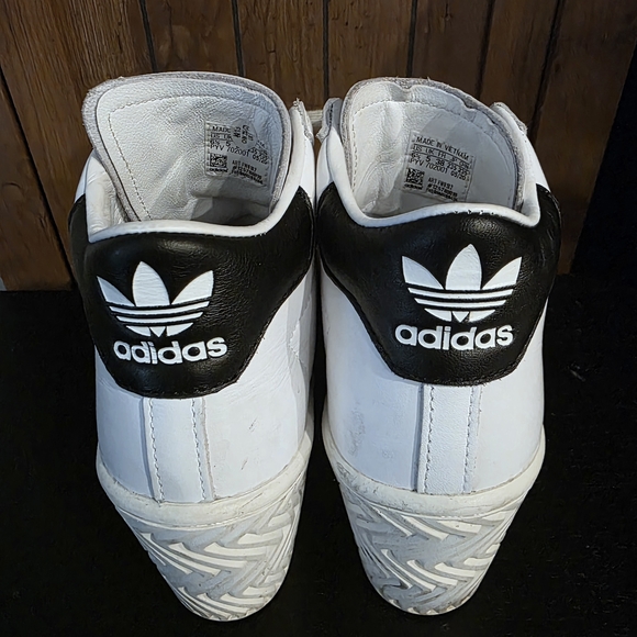 Adidas Women's White and Black High-Top Sneakers - Picture 4 of 7
